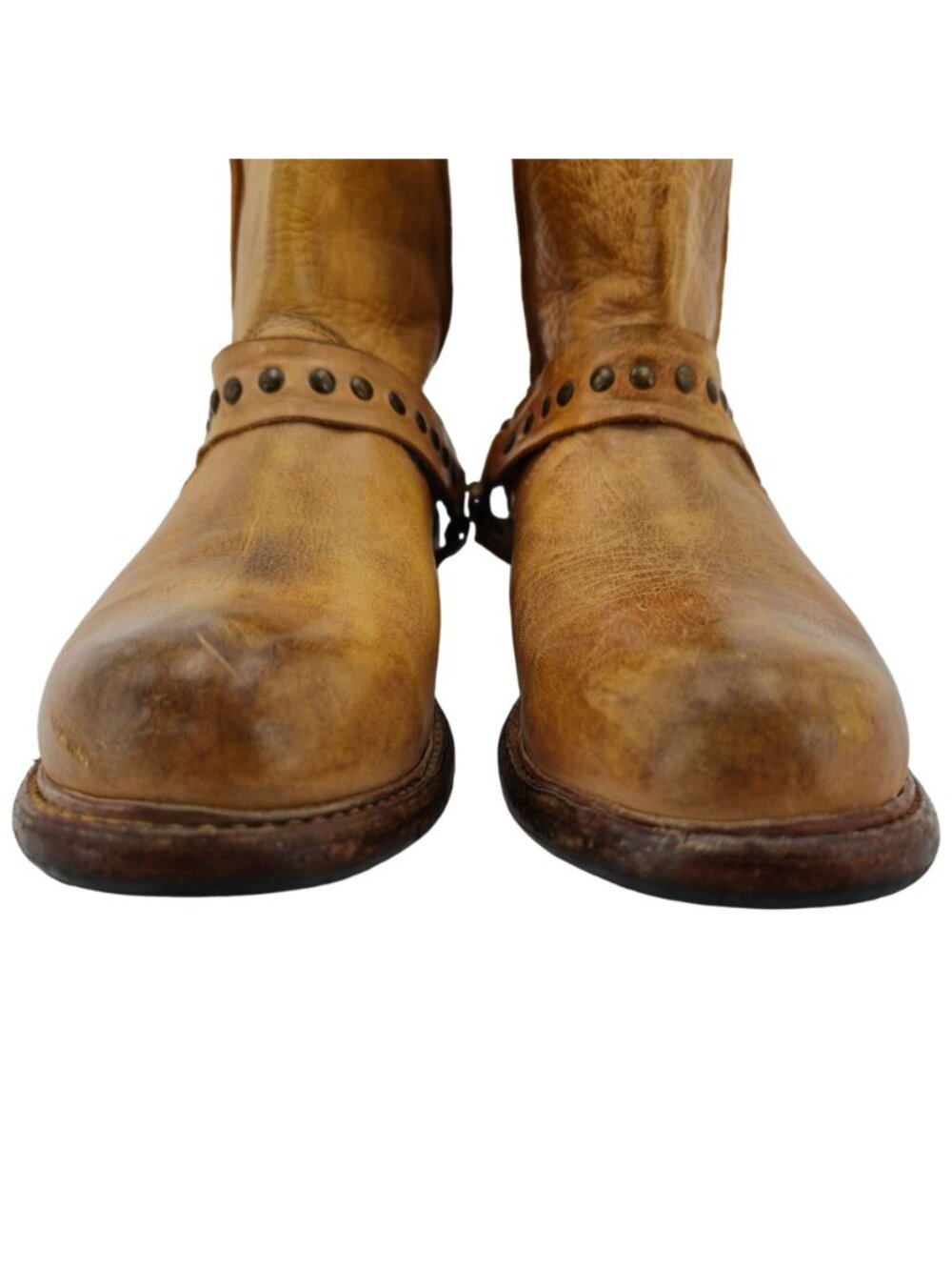 Bed Stu Benchmade Exeter Mens 10 Leather Harness Ankle Boots Cobbler Series - Picture 8 of 14